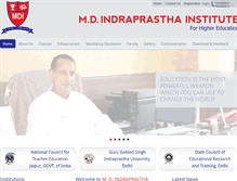 Tablet Screenshot of mdindraprastha.com